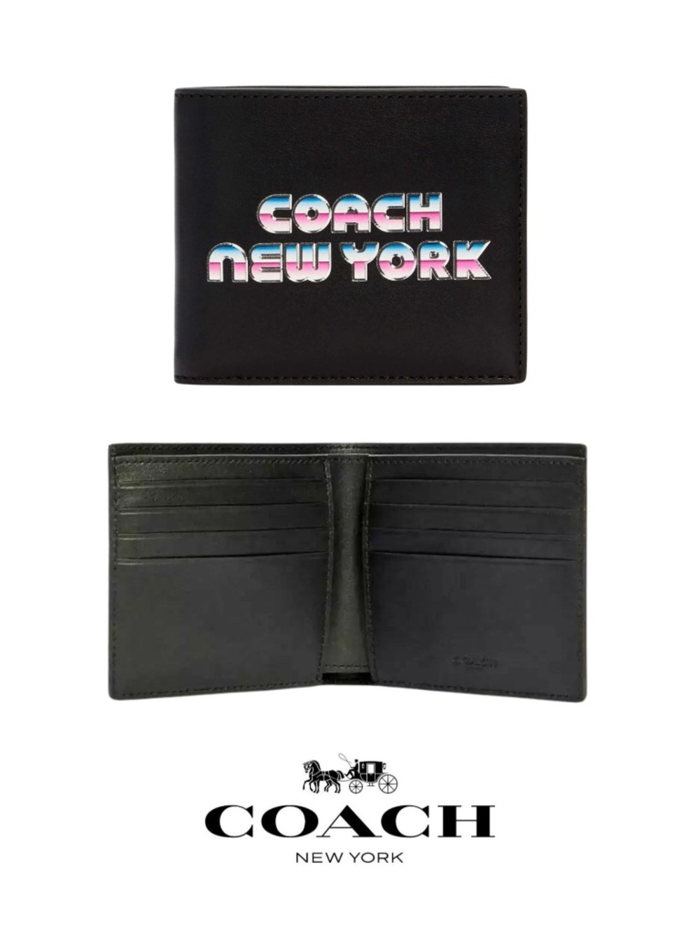 Coach “80s New York” Men’s Double Billfold Wallet (C3412) - Rare